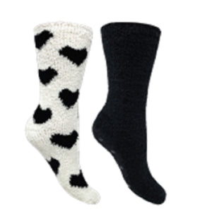 2 PK BRAMBLE LADIES FLUFFY SOCKS