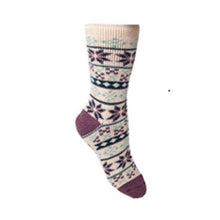 1PK BRAMBLE LADIES FAIRISLE THERMASOCK