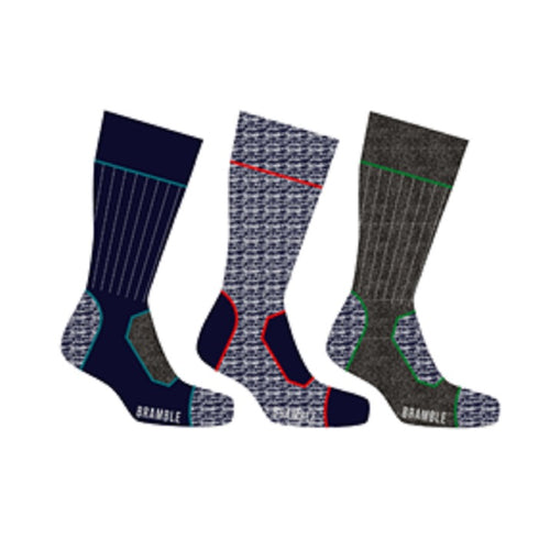 3PK BRAMBLE MENS RAMBLER SOCKS