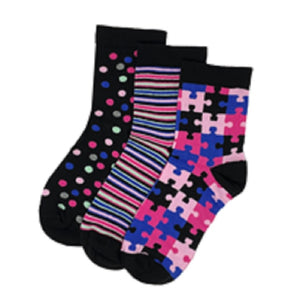 3 PK CLEVERSOCKS LADIES DESIGN SOCKS