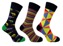 3PK CLEVERSOCKS MENS DESIGN SOCKS