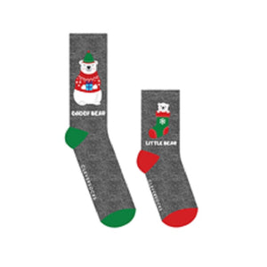 2pk Cleversocks Xmas Mini Me Socks