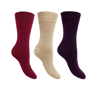 3 PK FLEXITOP LADIES PLAIN SOCKS