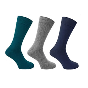 3 PK FLEXITOP MENS PLAIN SOCKS