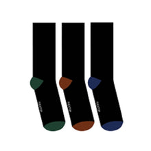 3 PK FLEXITOP MENS HEEL & TOE SOCKS