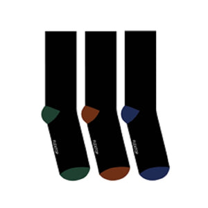 3 PK FLEXITOP MENS HEEL & TOE SOCKS