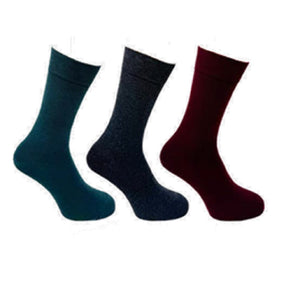 3 PK FLEXITOP MENS PLAIN SOCKS