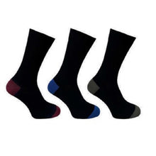 3 PK FLEXITOP MENS HEEL & TOE SOCKS