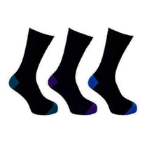 3 PK FLEXITOP MENS HEEL & TOE SOCKS