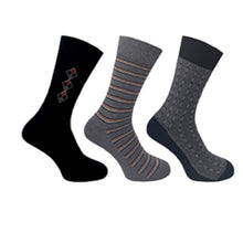 3 PK FLEXITOP MENS DESIGN SOCKS