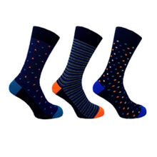 3 PK FLEXITOP MENS DESIGN SOCKS