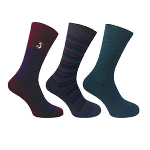 3 PK FLEXITOP MENS DESIGN SOCKS