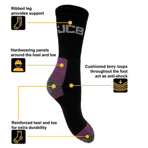 3PK LADIES WORK SOCKS