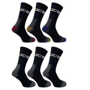 6PK JCB WORK SOCKS BUMPER PACK