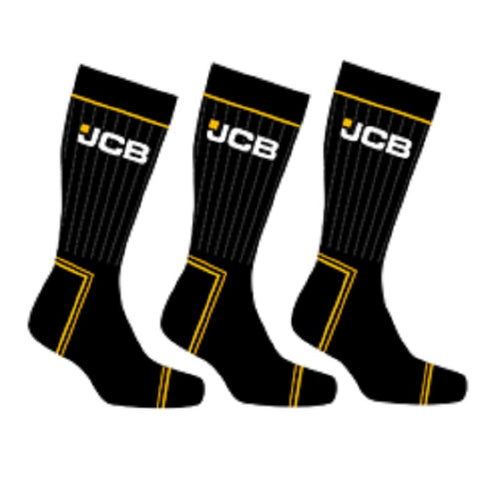 3PK MENS JCB COMFORT WORK SOCKS