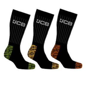 3PK MENS JCB H&T COMFORT WORK SOCKS