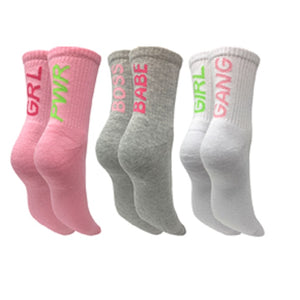 3pk Nice socks Girl tube socks