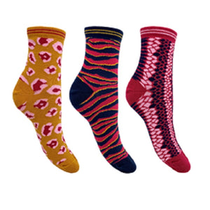 3PK LADIES NICE DESIGN SOCKS