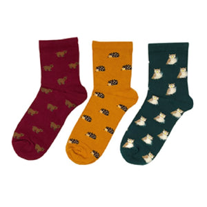 3PK LADIES NICE DESIGN SOCKS