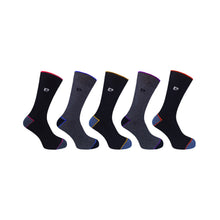 5 PK MENS PIERRE CARDIN HEEL & TOE SOCKS