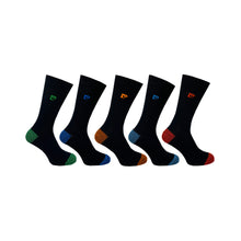 5 PK MENS PIERRE CARDIN HEEL & TOE SOCKS