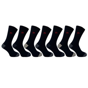 7 PK PIERRE CARDIN MENS HEEL AND TOE DESIGN SOCKS