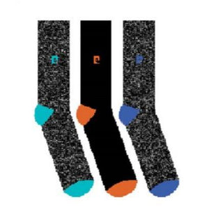 3PK MENS BCI COTTON SOLID H&T SOCKS 7-11