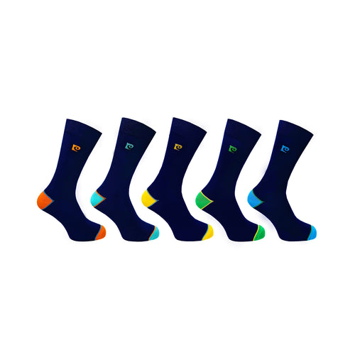 5PK MENS PIERRE CARDIN BAMBOO H&T SOCKS
