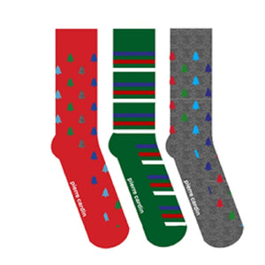 3PK XMAS DESIGN SOCKS