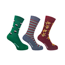 3PK XMAS DESIGN SOCKS