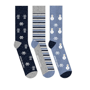 3PK XMAS DESIGN SOCKS