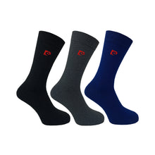 3PK MENS PIERRE CARDIN BCI COTTON PLAIN SOCKS