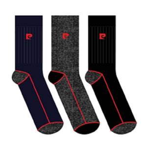 3PK MENS PIERRE CARDIN TIPPING BOOT SOCKS