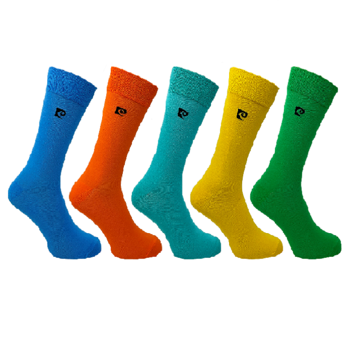 5PK MENS BAMBOO PLAIN FASHION SOCKS  7-11