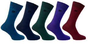 5 PK PIERRE CARDIN MENS PLAIN SOCKS