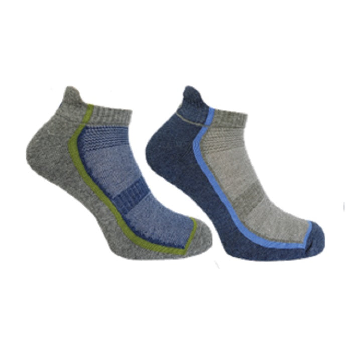 2 PK MENS BRAMBLE TRAINER SOCKS