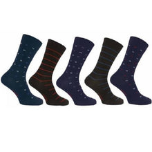 5 PK FLEXITOP MENS DESIGN SOCKS