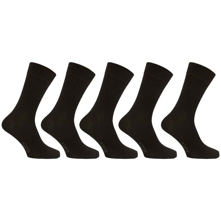 5 PK FLEXITOP MENS PLAIN SOCKS