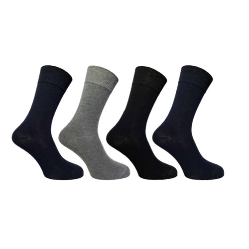 4 PK FLEXITOP MENS BAMBOO SOCKS