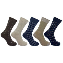 5 PK FLEXITOP MENS DESIGN SOCKS