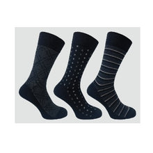 3 PK FLEXITOP MENS DESIGN SOCKS