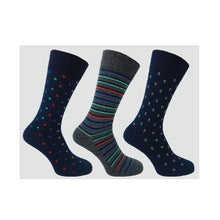 3 PK FLEXITOP MENS DESIGN SOCKS