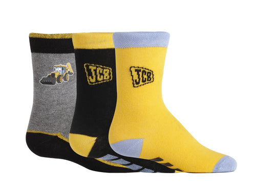 3 PAIRS JCB JOEY CHILDREN SOCKS -MY FIRST JCB