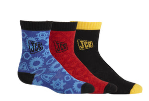 3 PAIRS JCB KEEP OUT DESIGN CHILDREN SOCKS