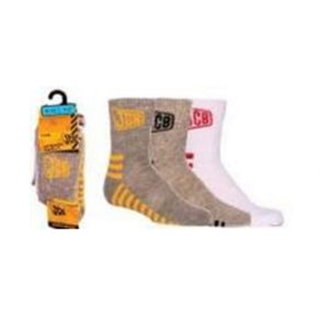 3pk JCB Kids Sports Style Socks