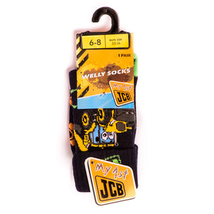 1 PK JCB CHILDREN WELLY JOEY DESIGN SOCKS