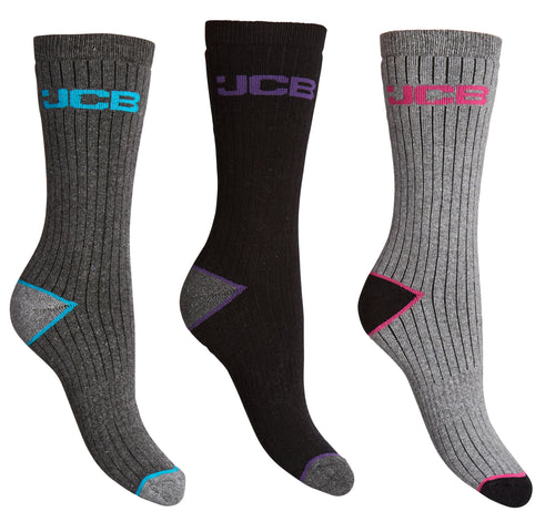 3 PK JCB LADIES OUTDOOR ACTIVITY SOCKS