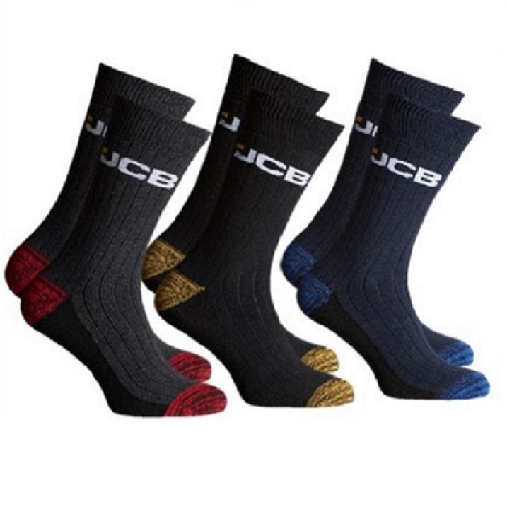 3 PK JCB MENS BOOT SOCKS