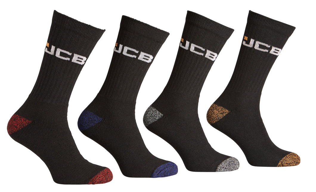 4 PK JCB APPAREL SOCKS