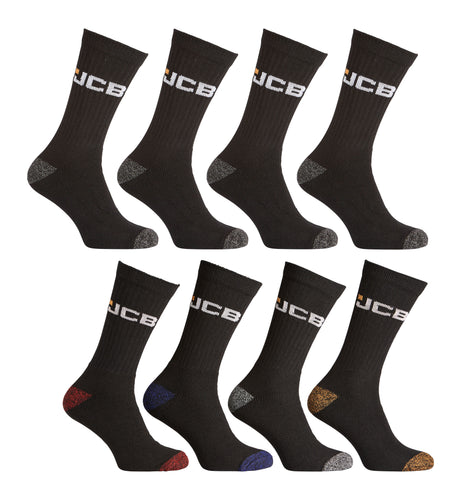 8 PK JCB MENS APPAREL BUMPER PACK SOCKS